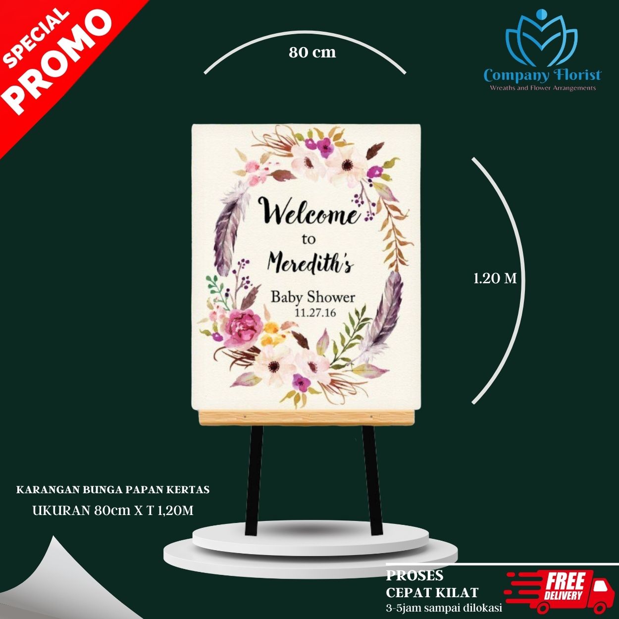 Pesan Papan Bunga Kertas Jakarta Pusat – Company Florist